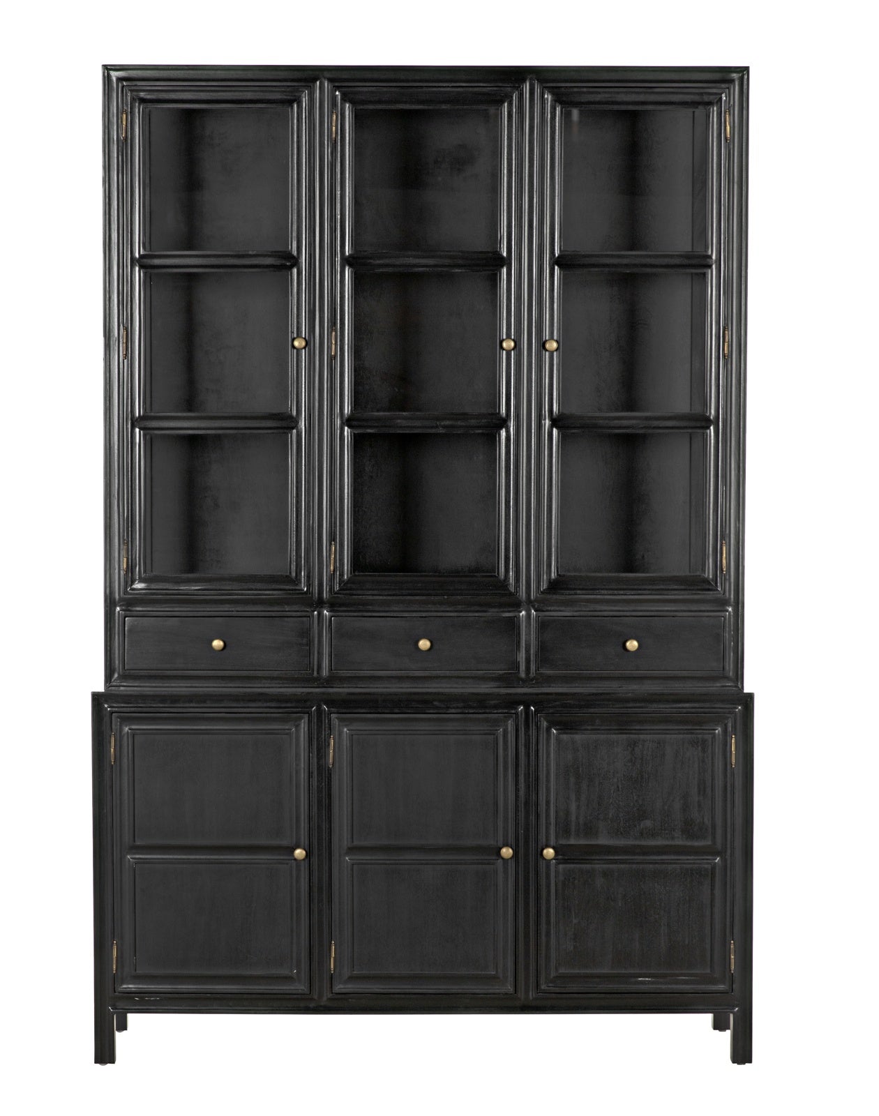 Colonial Hutch, Hand Rubbed Black