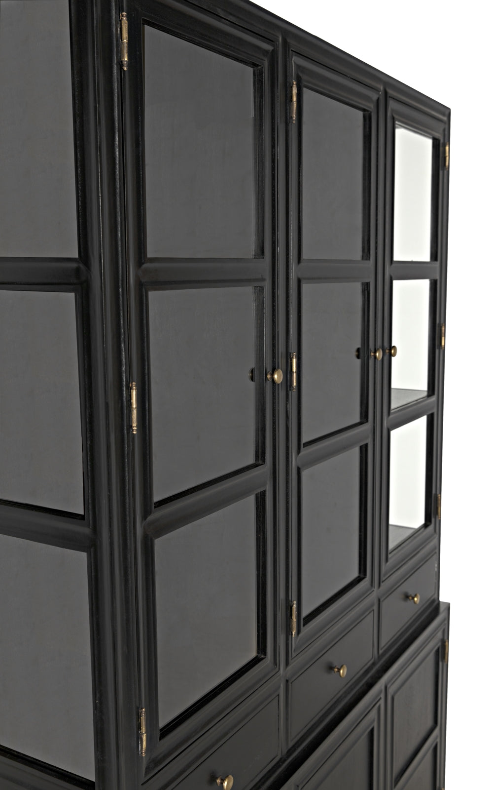 Colonial Hutch, Hand Rubbed Black