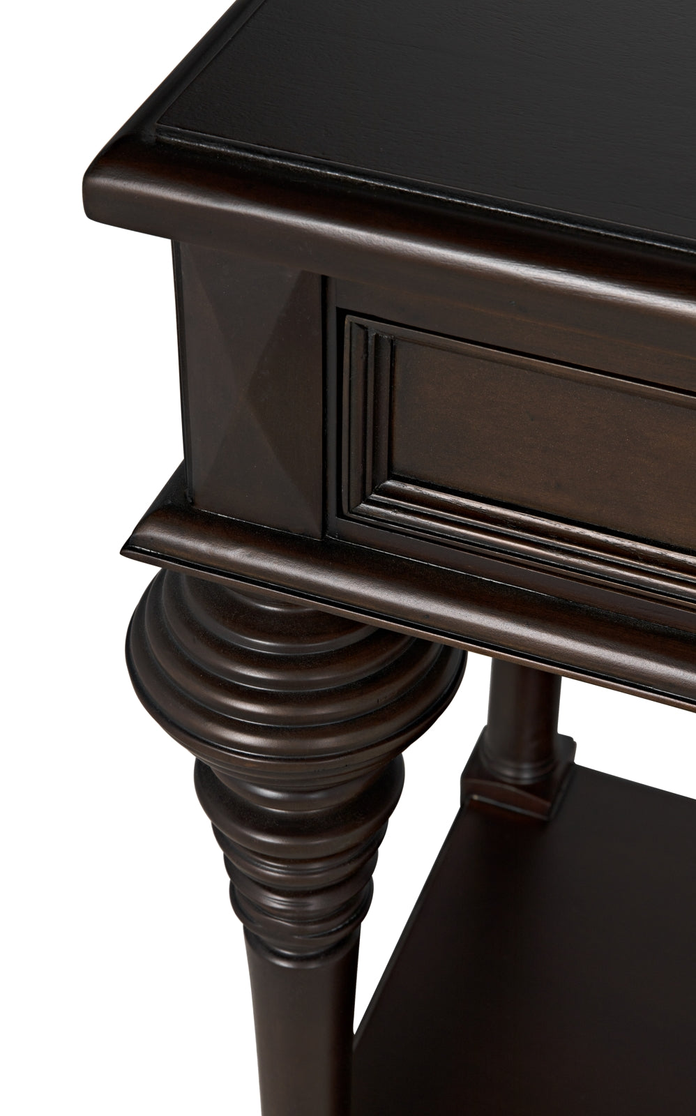 Colonial Sofa Table, Distressed Brown