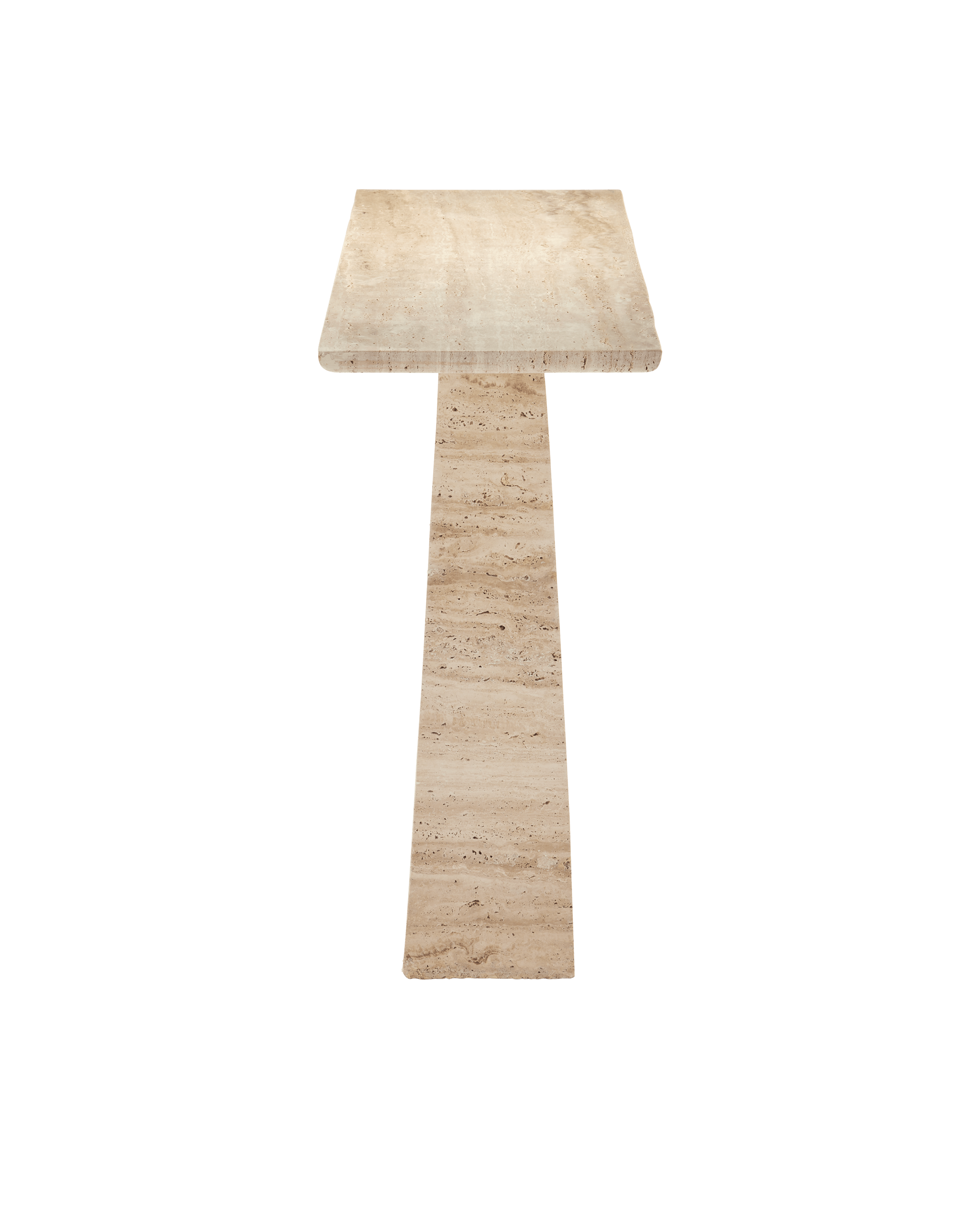 Demi Travertine Console Table