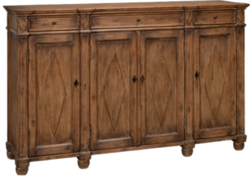 Diamond Wall Pine Sideboard