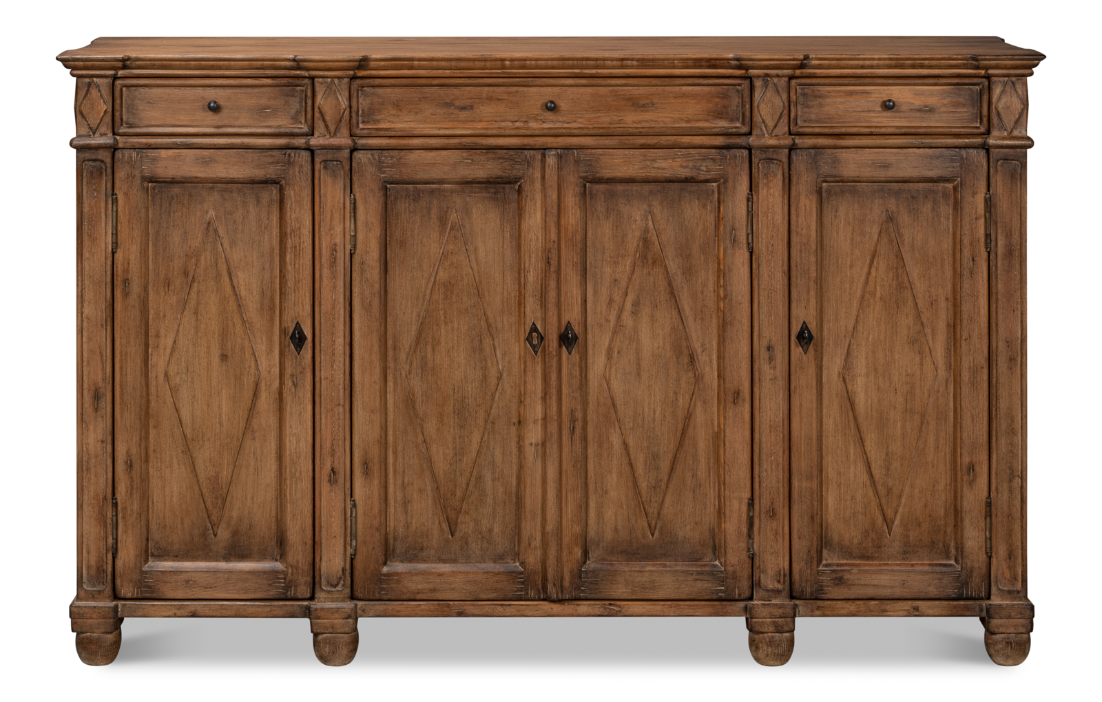 Diamond Wall Pine Sideboard