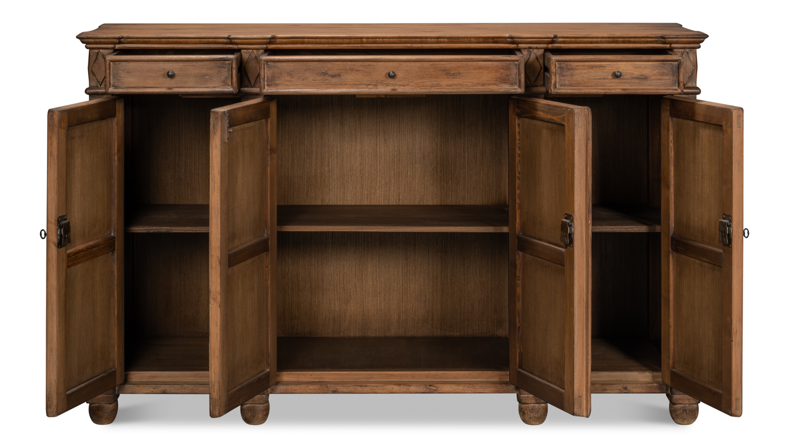 Diamond Wall Pine Sideboard