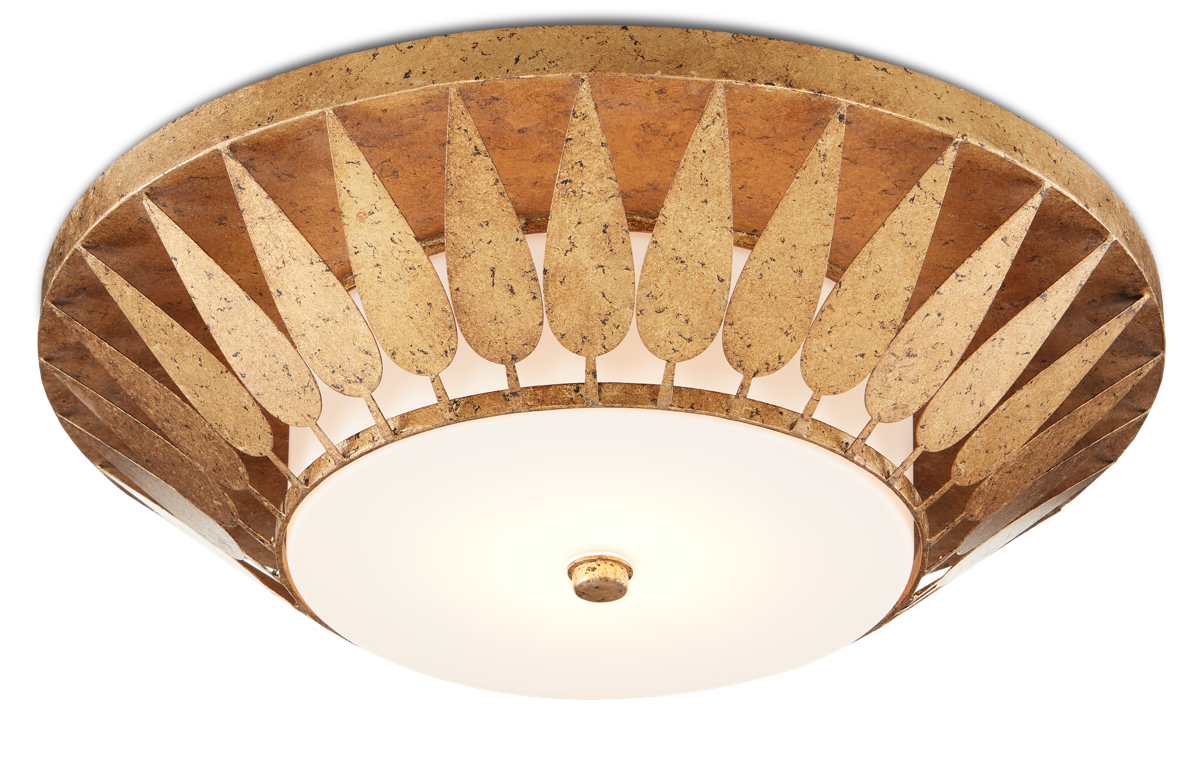 Floris Gold Flush Mount