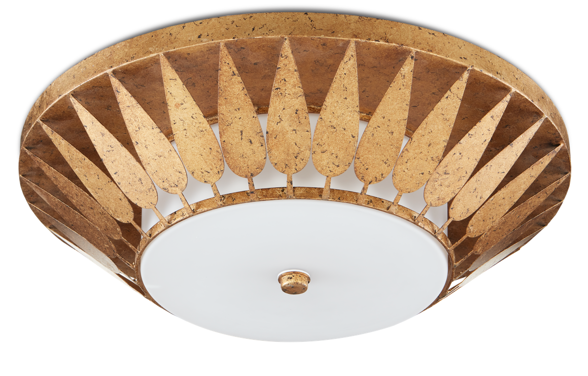 Floris Gold Flush Mount