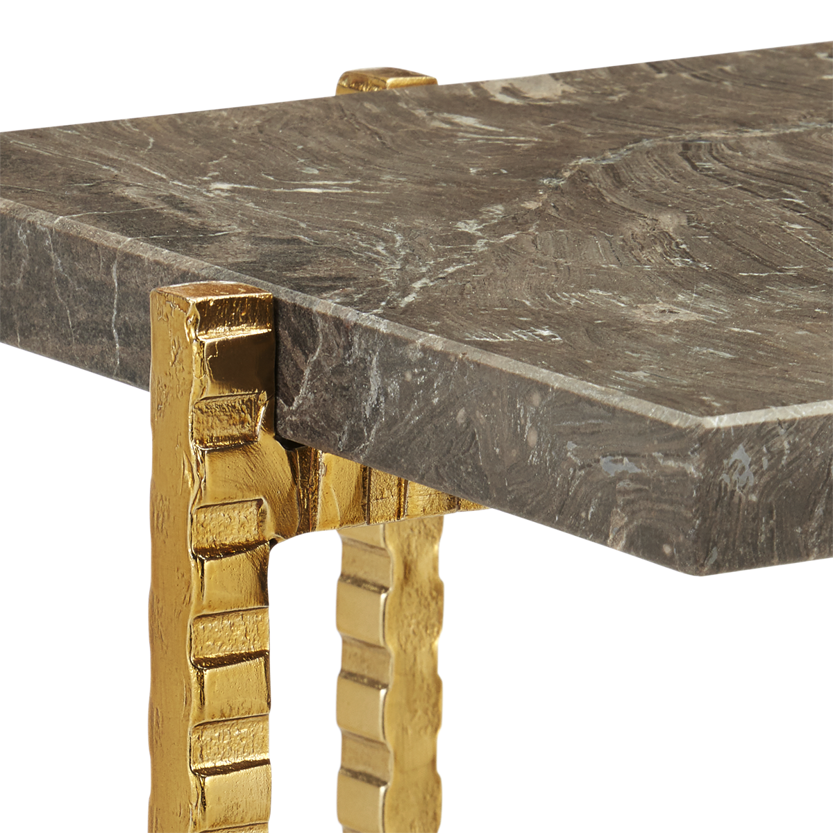 Flying Gold Marble Side Table