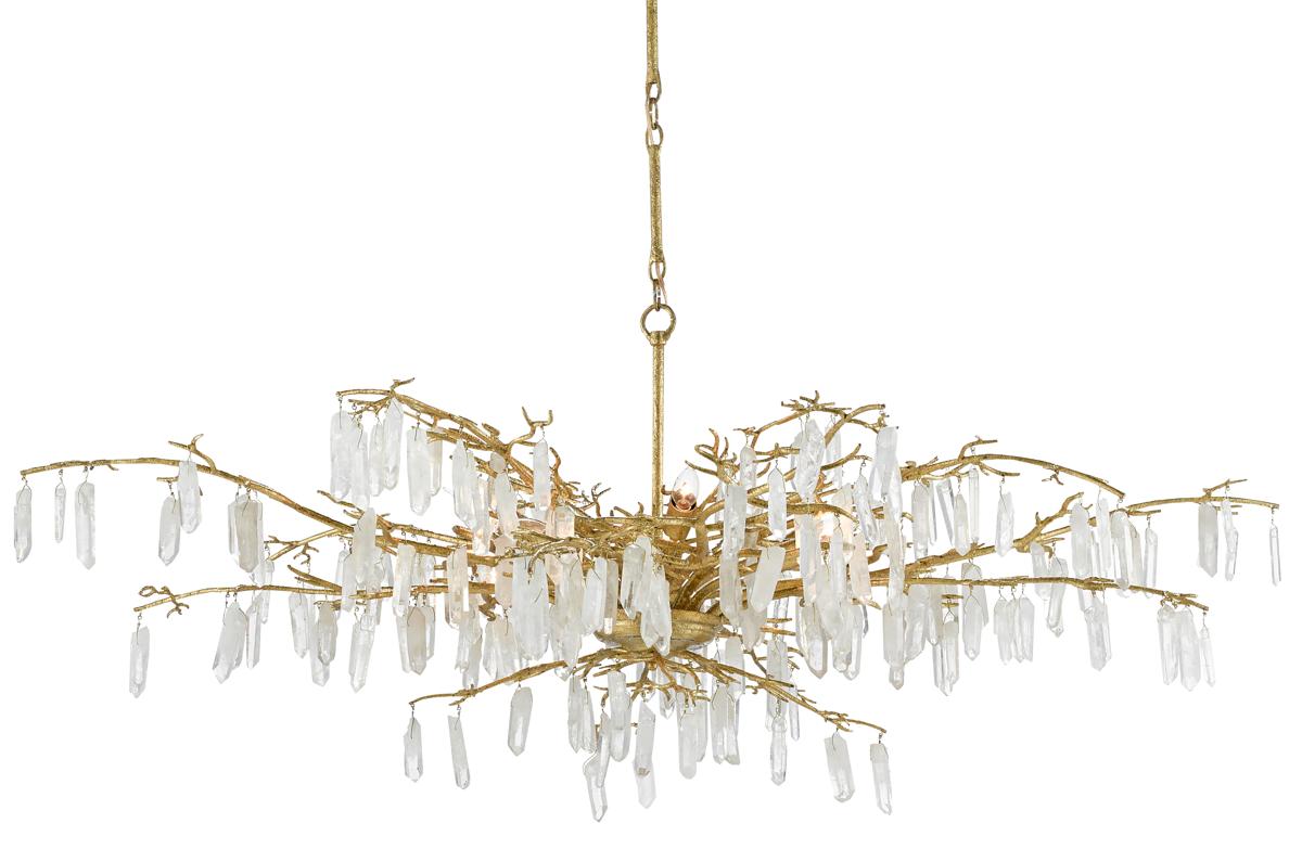 Forest Dawn Gold Chandelier