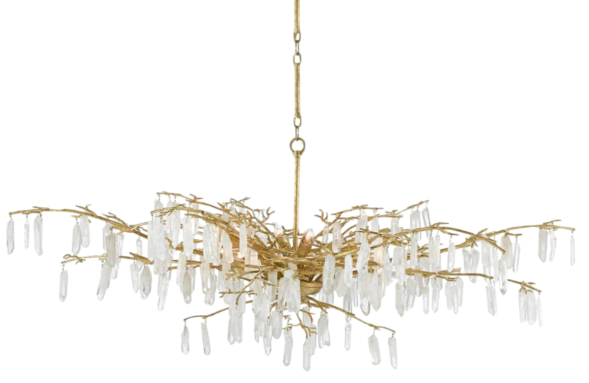 Forest Dawn Gold Chandelier