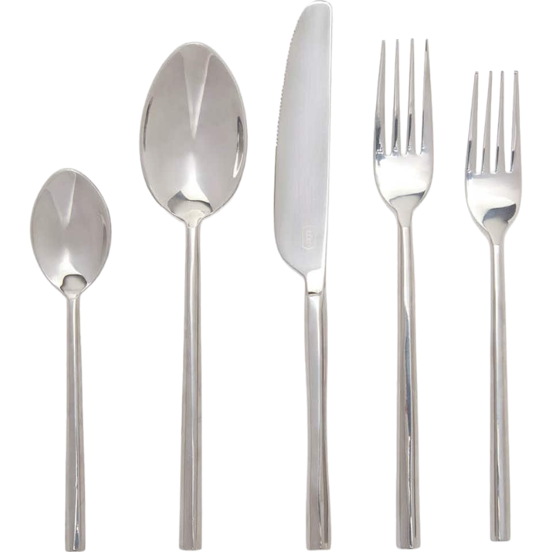 Gwen Polished Silver Flatware Set