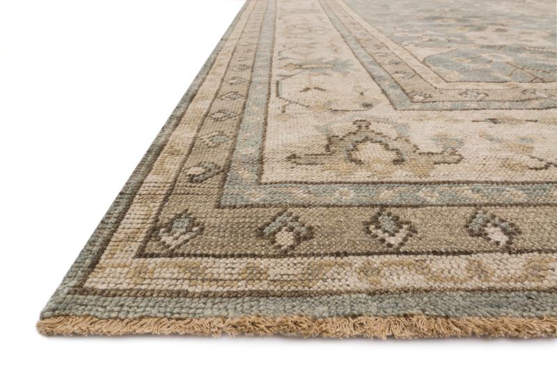 Heirloom Rug, Aqua / Stone