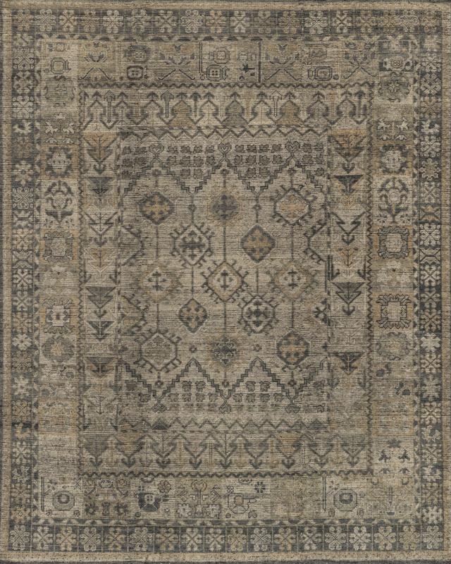 Heirloom Rug, Bone / Charcoal