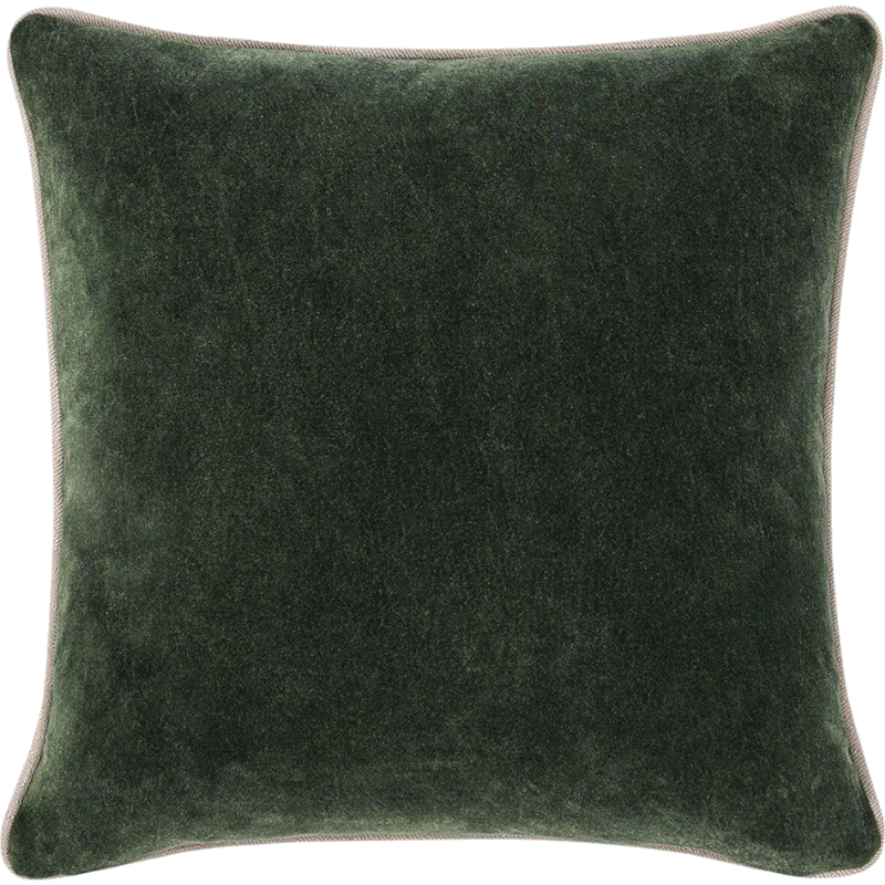 Heirloom Velvet Pillow, Forest Green