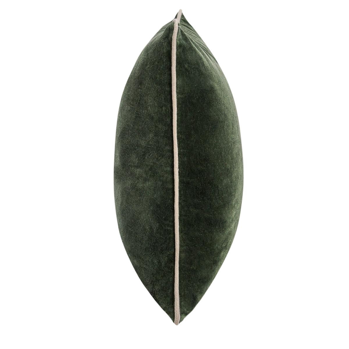 Heirloom Velvet Pillow, Forest Green