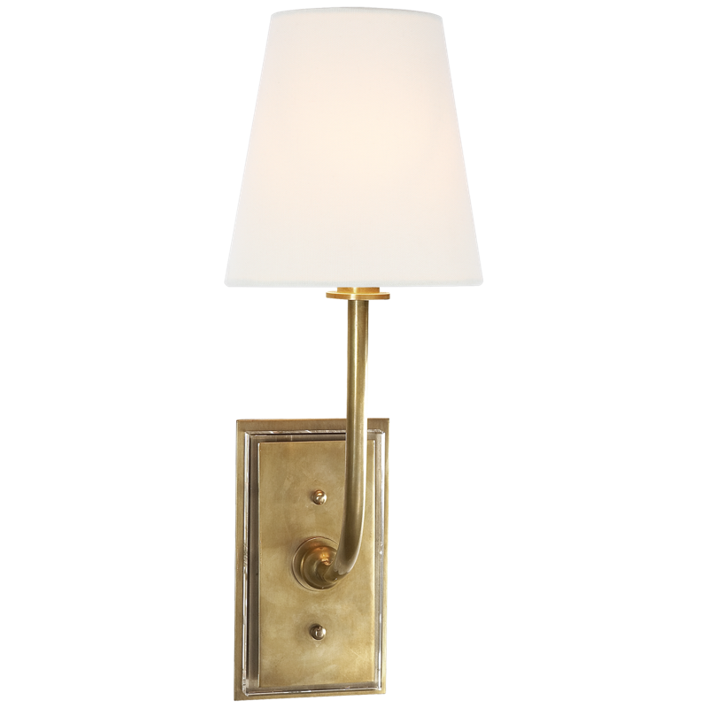 #Finish_Hand-Rubbed Antique Brass with Linen Shade