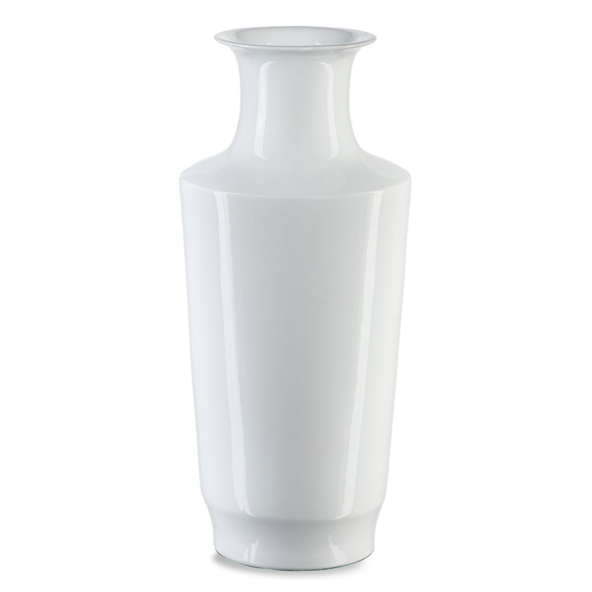 Imperial White Modern Shoulder Vase