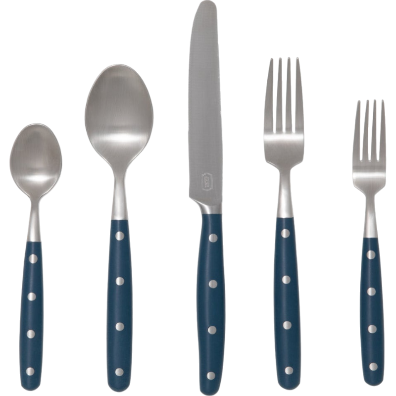 Jones Navy Flatware Set