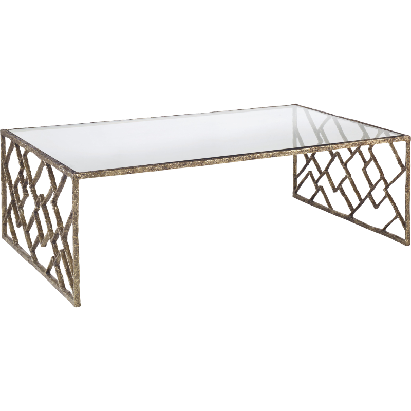 Lattice Bronze Cocktail Table