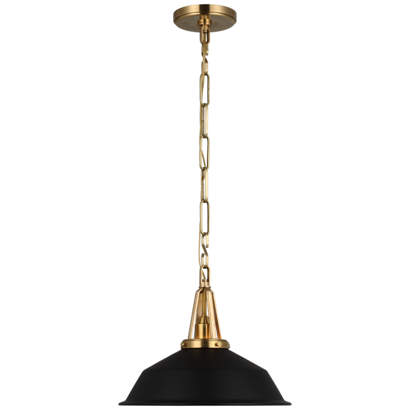 #Finish_Matte Black with Antique Burnished Brass - Medium