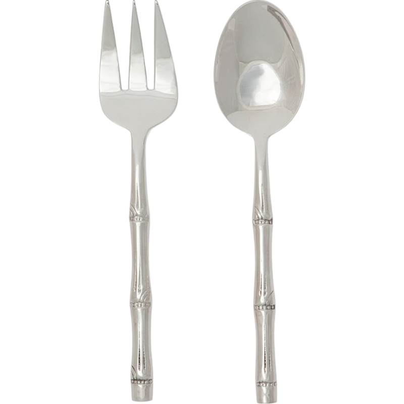 Liliana Polished Silver Two-Piece Serving Set