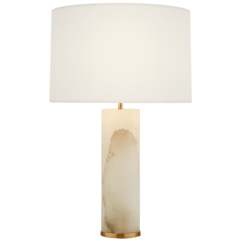 #Finish_Alabaster with Linen Shade - Medium