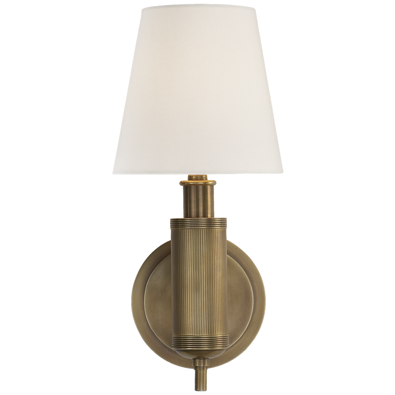 #Finish_Hand-Rubbed Antique Brass with Linen Shade