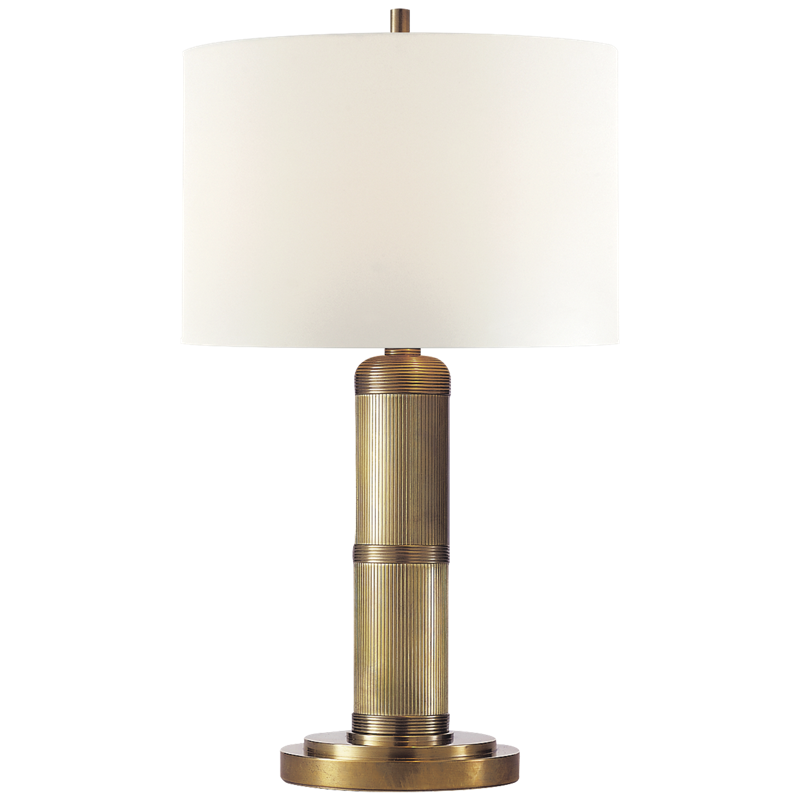 #Finish_Hand-Rubbed Antique Brass with Linen Shade