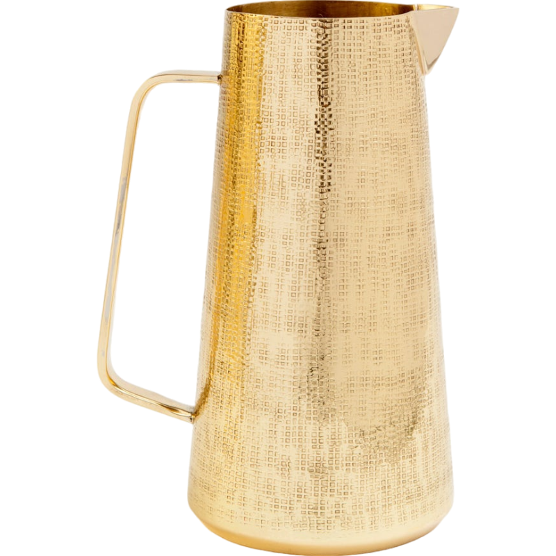 Miles Shiny Brass Pitcher