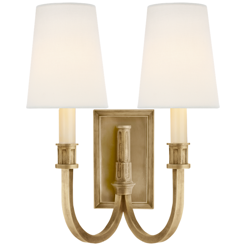 #Finish_Hand-Rubbed Antique Brass with Linen Shade