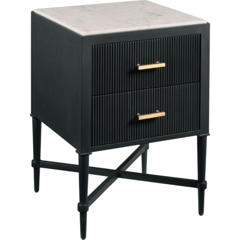 Ridgemoor Bedside Table, Coal