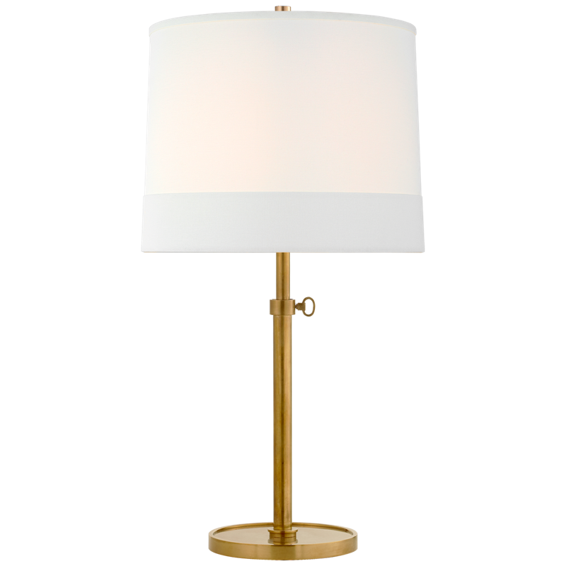 #Finish_Soft Brass with Linen Shade