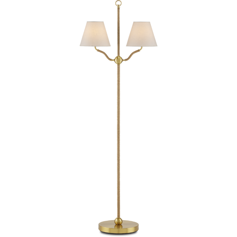 Sirocco Brass Floor Lamp