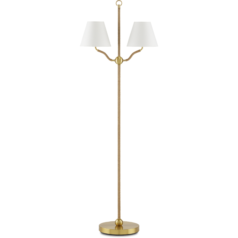 Sirocco Brass Floor Lamp