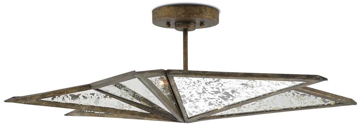 Stargazer Bronze Semi-Flush Mount