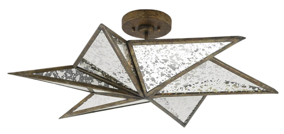 Stargazer Bronze Semi-Flush Mount