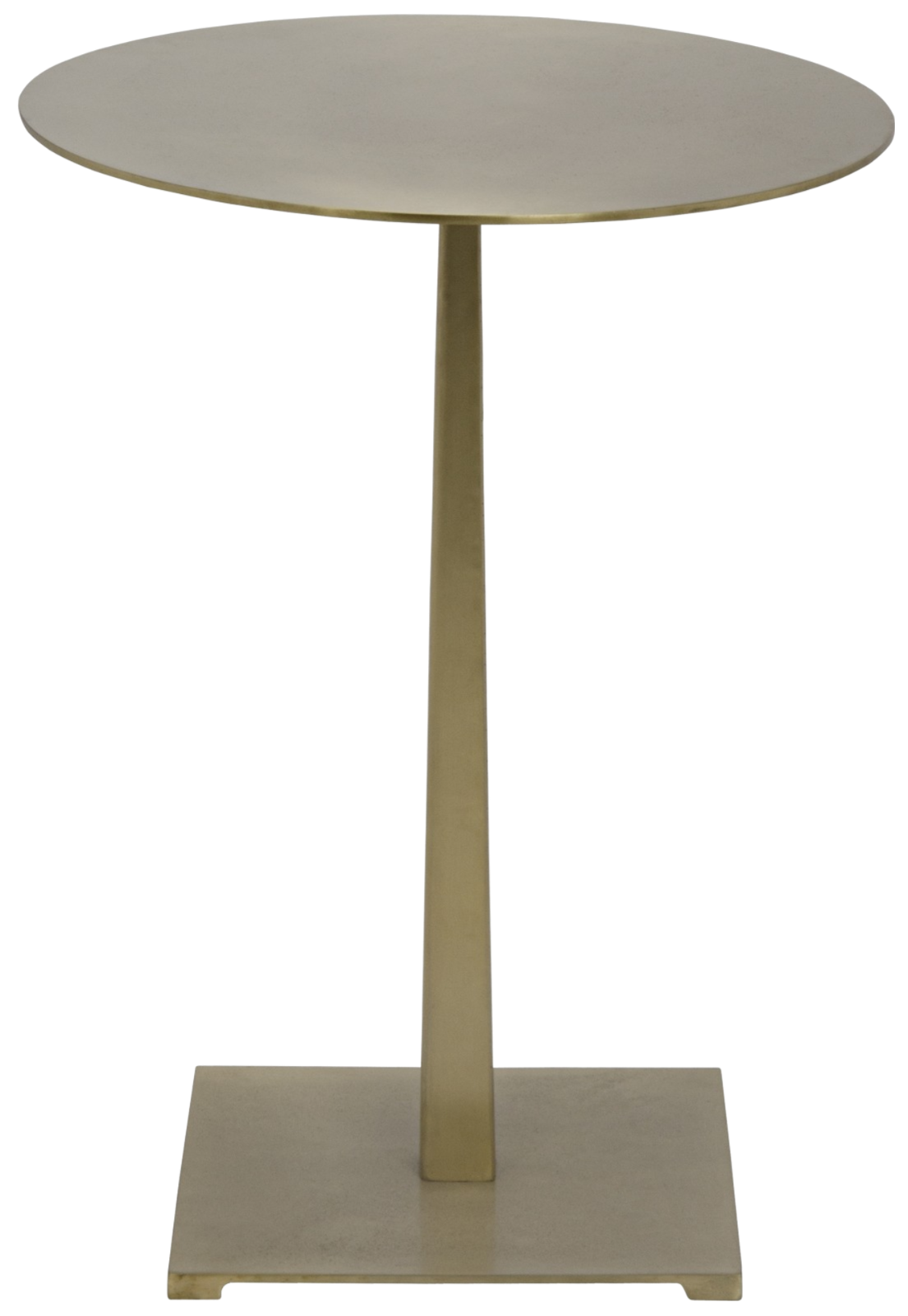 Stiletto Side Table, Antique Brass