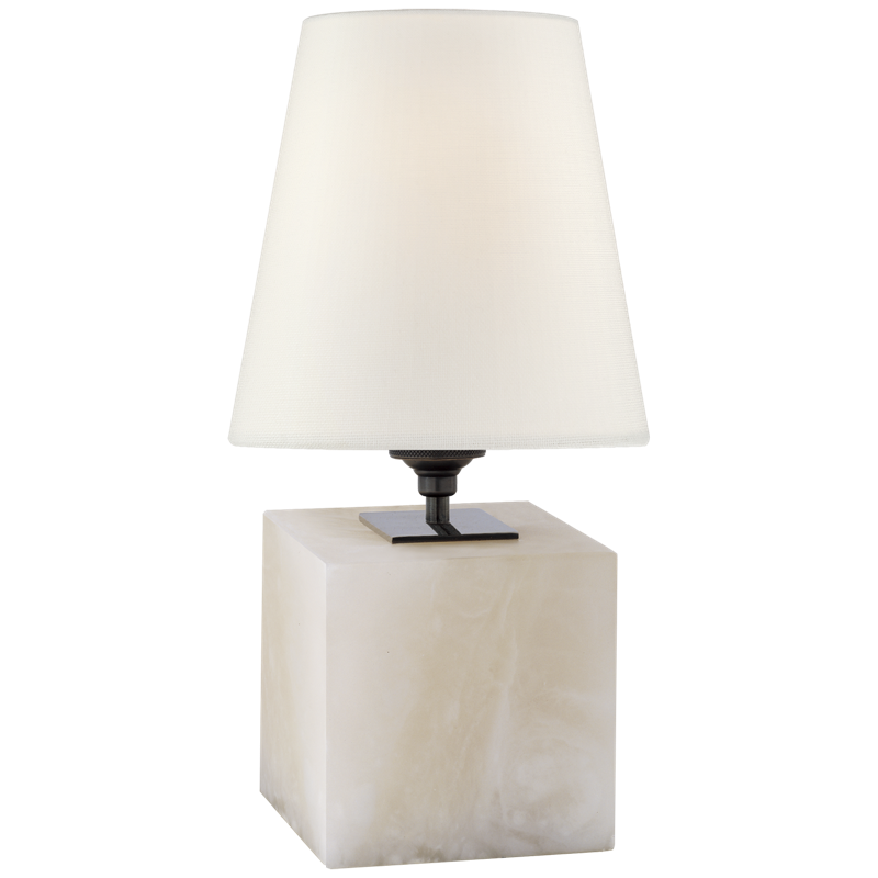 #Finish_Alabaster with Linen Shade