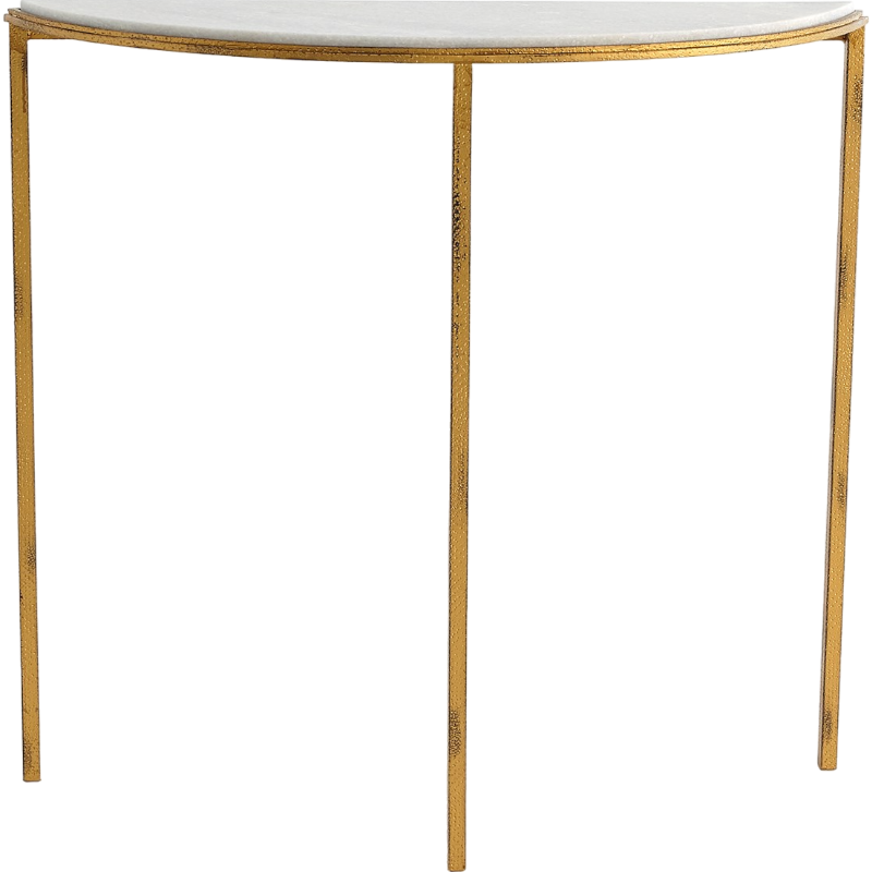 Textured Gold Console Table