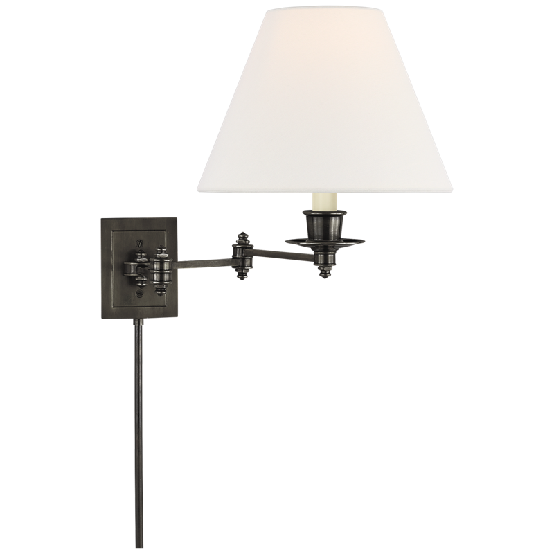 #Finish_Bronze with Linen Shade
