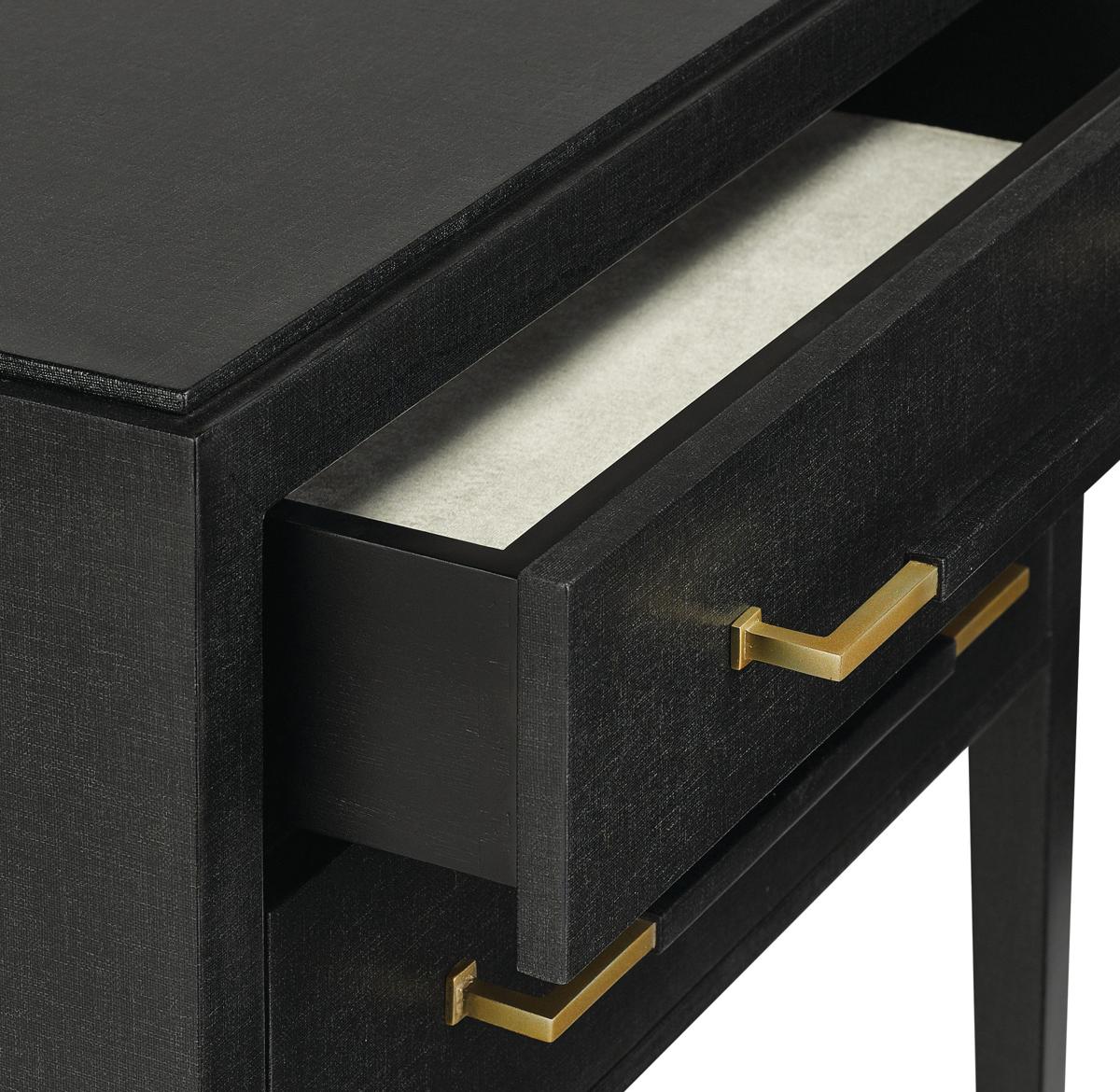 Verona Black Nightstand