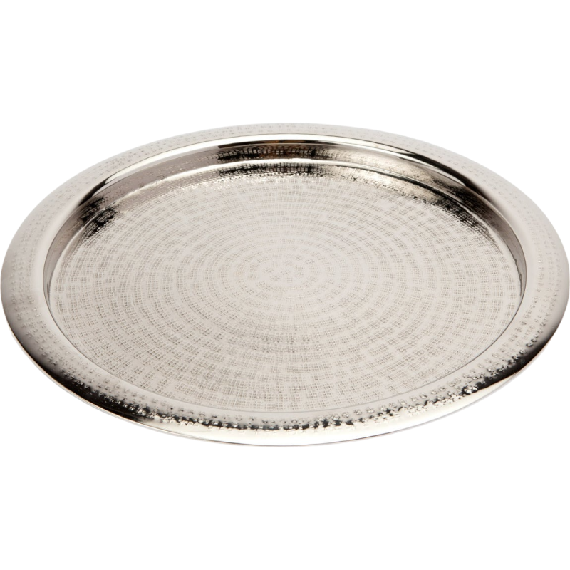 Winsford Nickel Round Tray